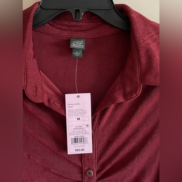 NWT Wild Fable Ruched Mini Dress - Maroon, Size M - Picture 2 of 3
